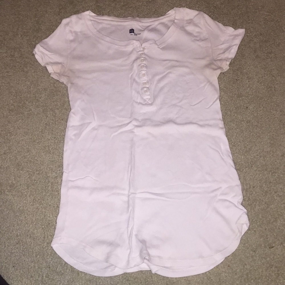 Gap White Button-Down Shirt